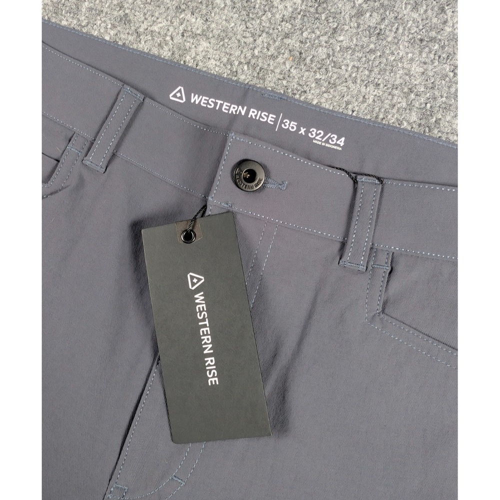Western Rise Evolution‎ Pant Mens 35 x 32/34 Dark Gray/Blue Hiking Outdoor NWT